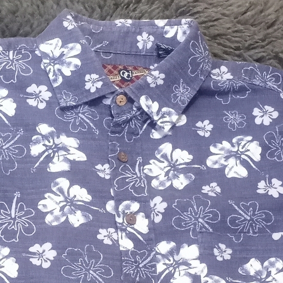 Old College Inn Men's Floral Hawiian Shirt Size Medium - Picture 4 of 5